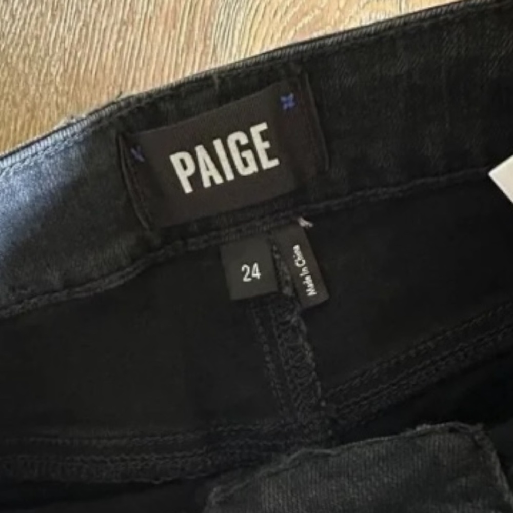 PAIGE Margot Super High Rise Skinny Jeans Midnight Star Size 24 NEW - Picture 8 of 10